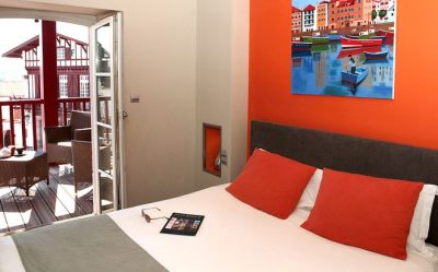 Hôtel du Fronton, Bidart, chambre